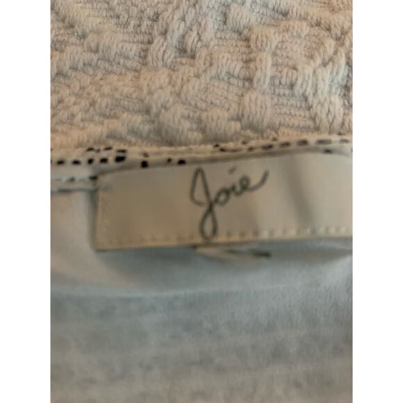 JOIE "LAWSKA" 100% SILK SHIRRED GEO-PRINTED MINI SLEEVELESS DRESS - Picture 6 of 6